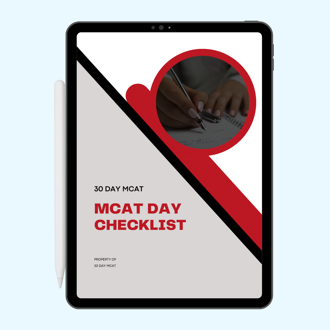 MCAT Test Day Checklist