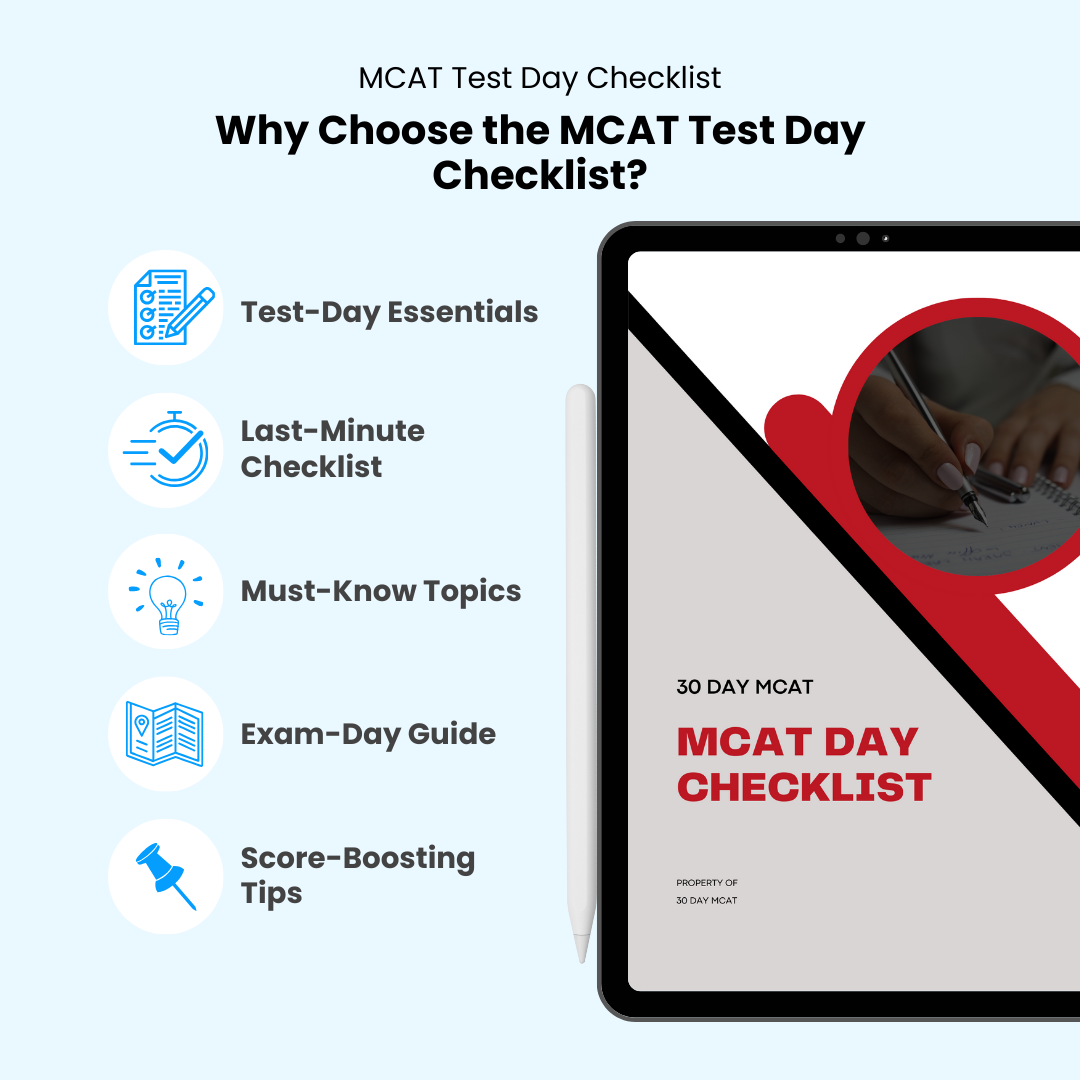 MCAT Test Day Checklist