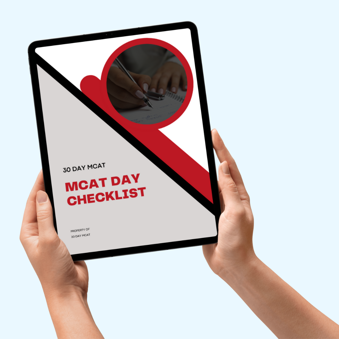 MCAT Test Day Checklist