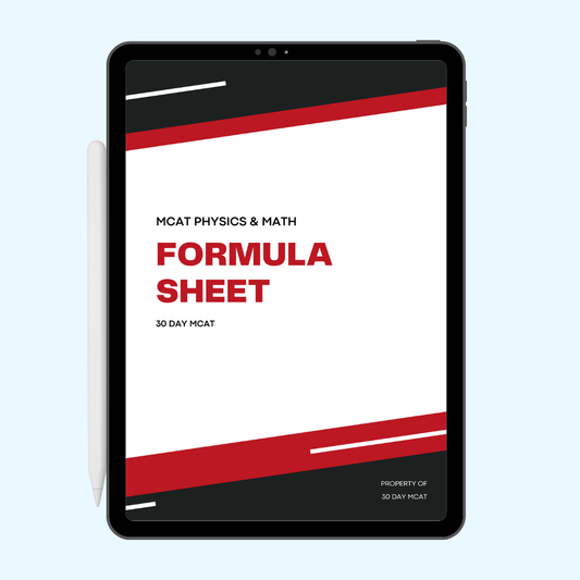 MCAT Math & Physics Formula Sheet