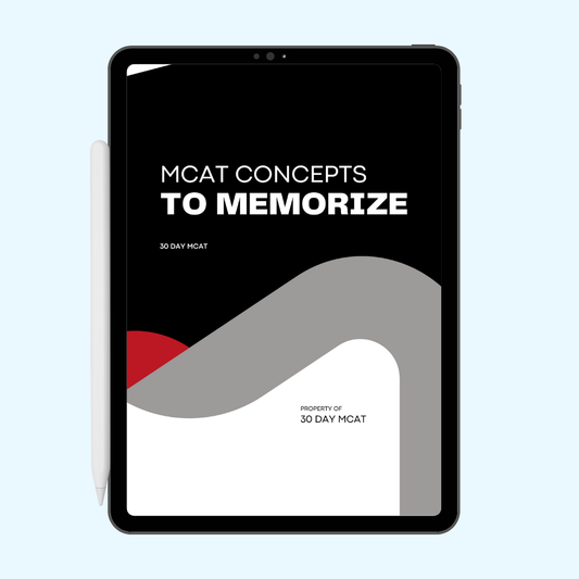 MCAT Concepts to Memorize