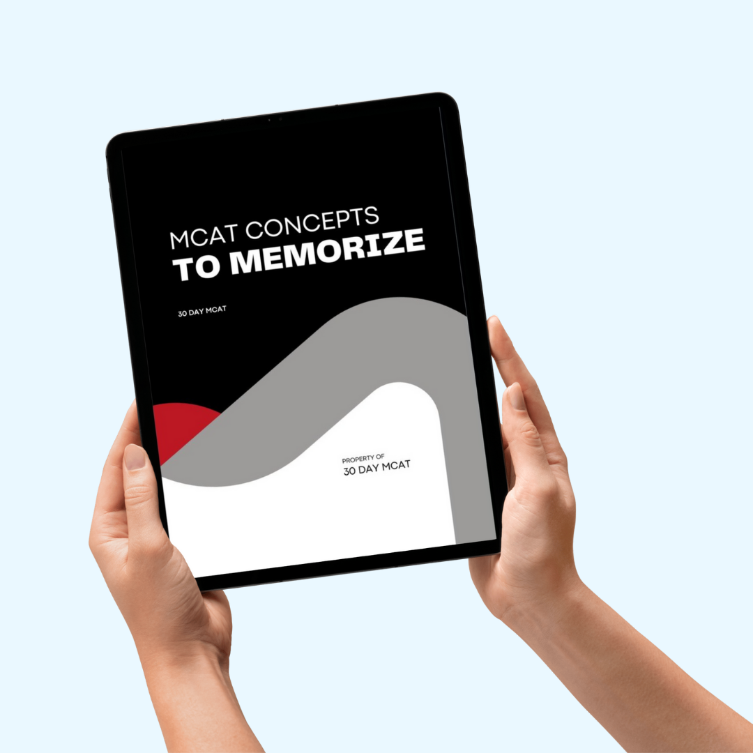 MCAT Concepts to Memorize