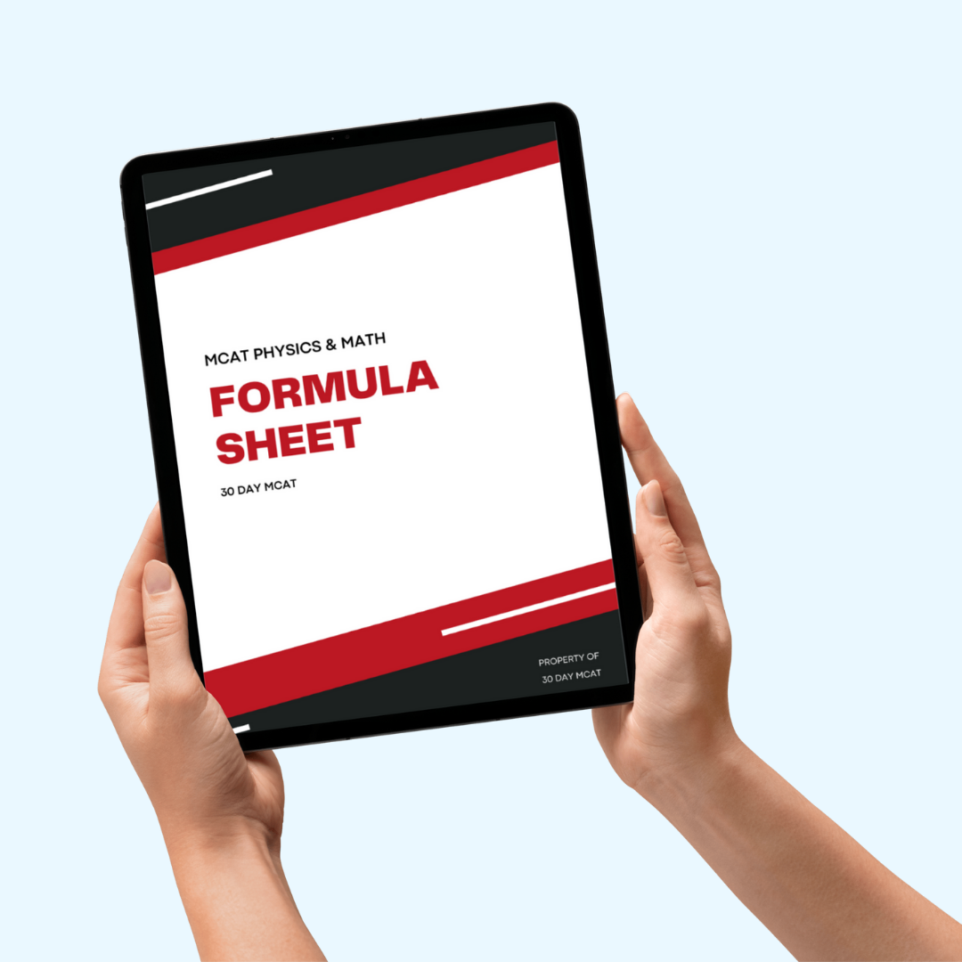 MCAT Math & Physics Formula Sheet