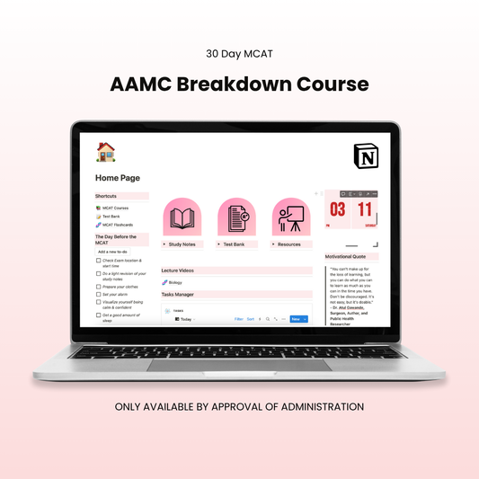 AAMC Full Breakdown Course - Special Link