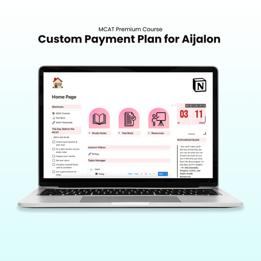 MCAT Premium (3 Month Payment Plan Option)