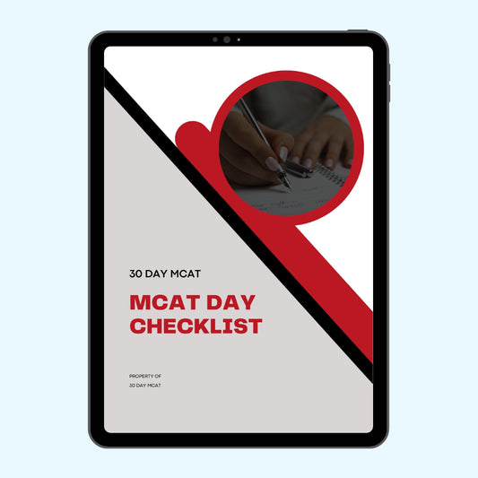 MCAT Test Day Checklist